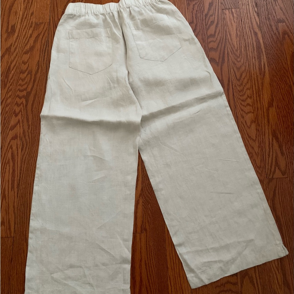Cynthia Rowley Light Beige Linen Pants